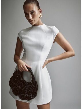 Bardot Delphi Hourglass Mini Dress In Orchidwht